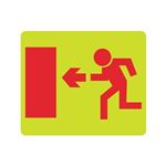 Luminescent (Graphic Left Arrow) 10x12 Sign